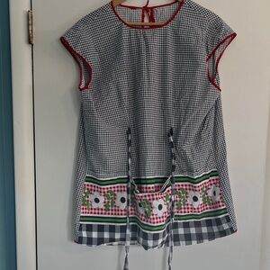 Vintage Gingham Apron